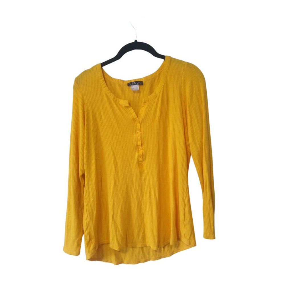 Ribbed Henley Top